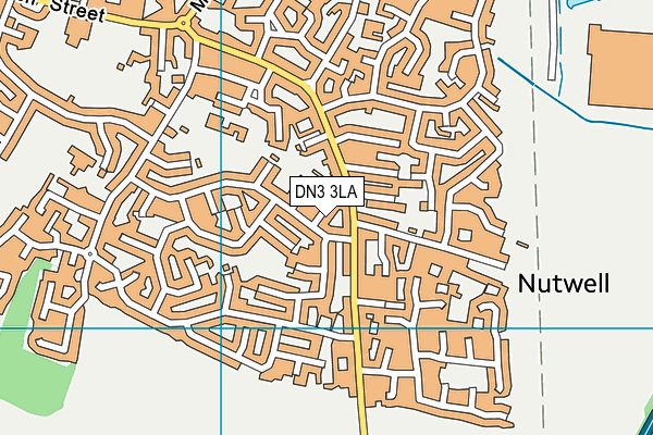 DN3 3LA map - OS VectorMap District (Ordnance Survey)