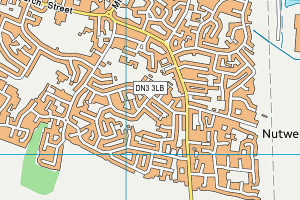 DN3 3LB map - OS VectorMap District (Ordnance Survey)