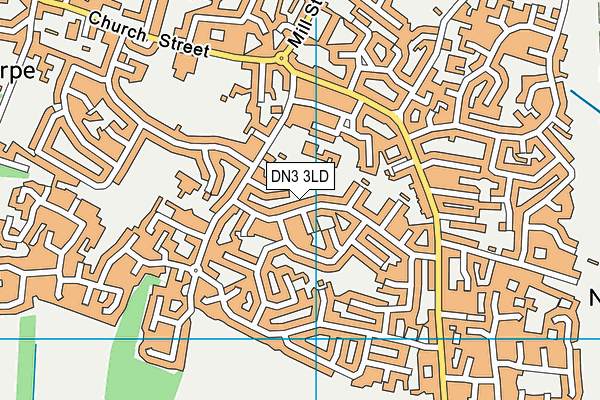 DN3 3LD map - OS VectorMap District (Ordnance Survey)