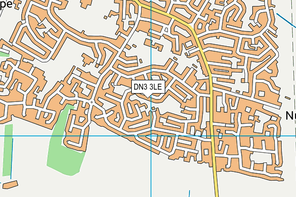 DN3 3LE map - OS VectorMap District (Ordnance Survey)