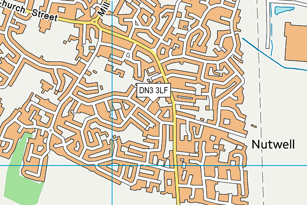 DN3 3LF map - OS VectorMap District (Ordnance Survey)