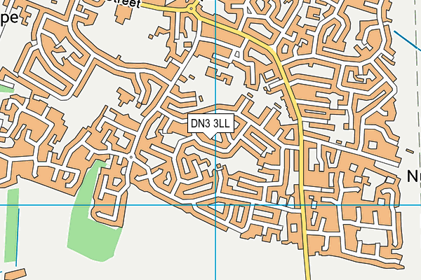 DN3 3LL map - OS VectorMap District (Ordnance Survey)