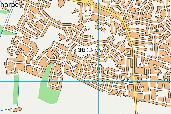 DN3 3LN map - OS VectorMap District (Ordnance Survey)