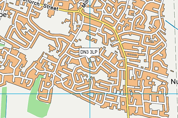 DN3 3LP map - OS VectorMap District (Ordnance Survey)