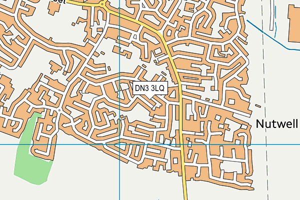 DN3 3LQ map - OS VectorMap District (Ordnance Survey)
