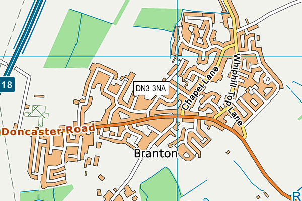 DN3 3NA map - OS VectorMap District (Ordnance Survey)