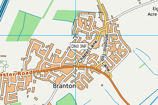 DN3 3NF map - OS VectorMap District (Ordnance Survey)