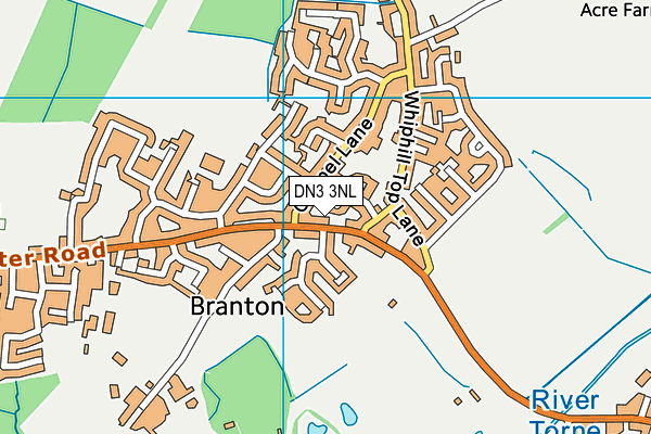 DN3 3NL map - OS VectorMap District (Ordnance Survey)