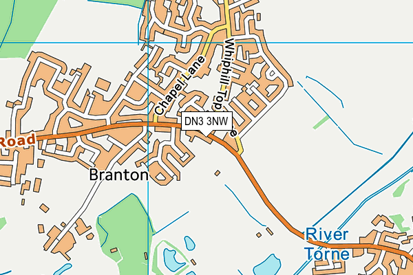 DN3 3NW map - OS VectorMap District (Ordnance Survey)