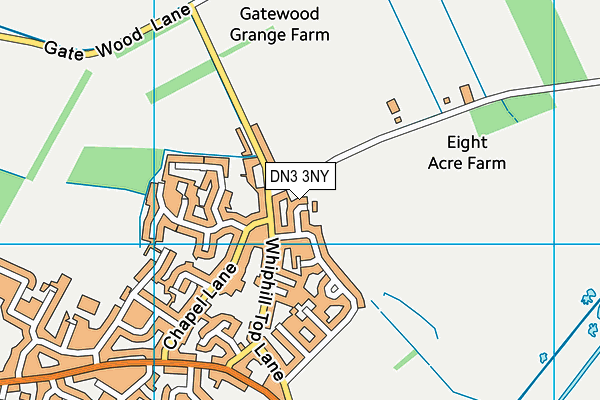 DN3 3NY map - OS VectorMap District (Ordnance Survey)