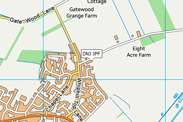 DN3 3PF map - OS VectorMap District (Ordnance Survey)