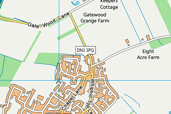 DN3 3PQ map - OS VectorMap District (Ordnance Survey)