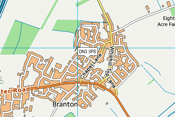 DN3 3PS map - OS VectorMap District (Ordnance Survey)