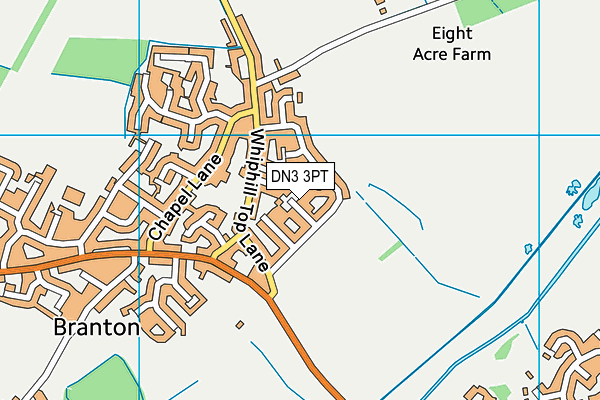 DN3 3PT map - OS VectorMap District (Ordnance Survey)