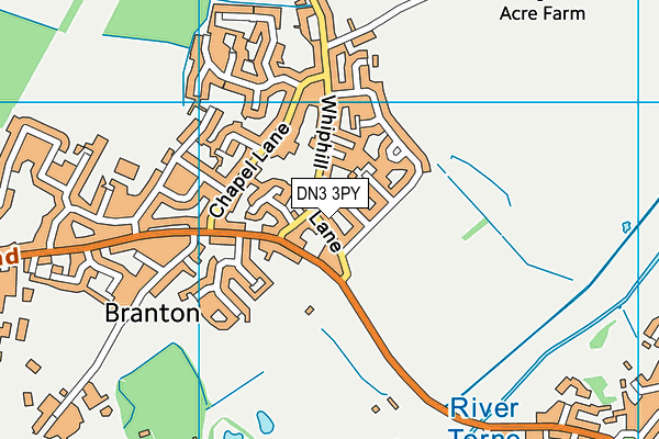 DN3 3PY map - OS VectorMap District (Ordnance Survey)