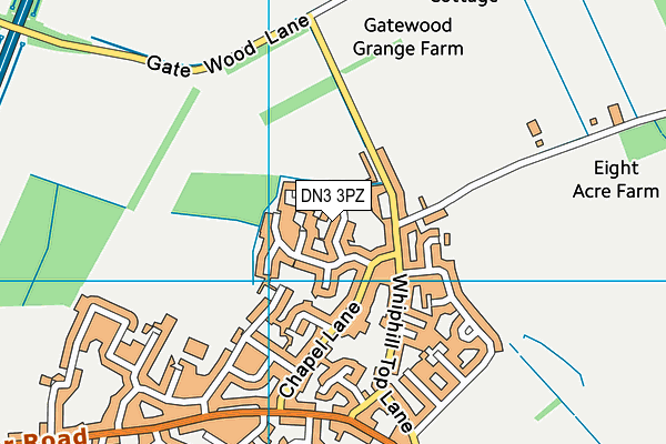 DN3 3PZ map - OS VectorMap District (Ordnance Survey)