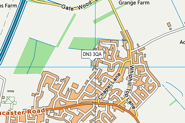 DN3 3QA map - OS VectorMap District (Ordnance Survey)