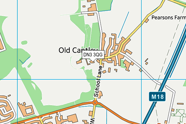 DN3 3QG map - OS VectorMap District (Ordnance Survey)