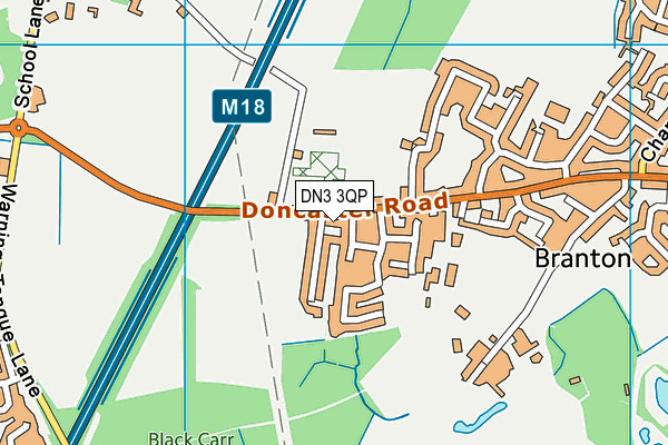 DN3 3QP map - OS VectorMap District (Ordnance Survey)