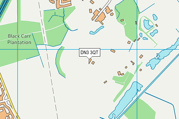 DN3 3QT map - OS VectorMap District (Ordnance Survey)