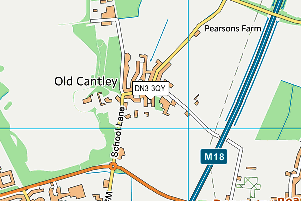 DN3 3QY map - OS VectorMap District (Ordnance Survey)