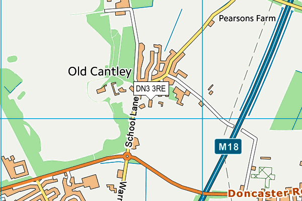 DN3 3RE map - OS VectorMap District (Ordnance Survey)