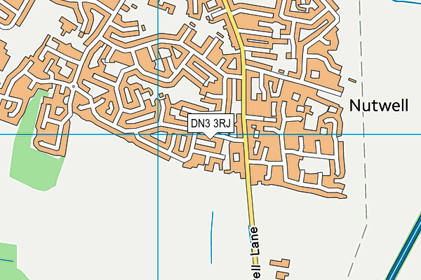 DN3 3RJ map - OS VectorMap District (Ordnance Survey)