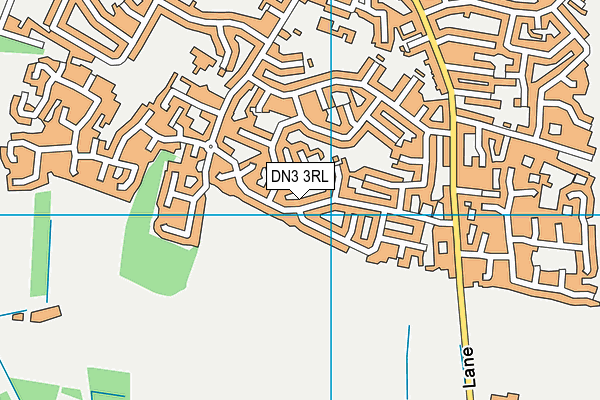 DN3 3RL map - OS VectorMap District (Ordnance Survey)