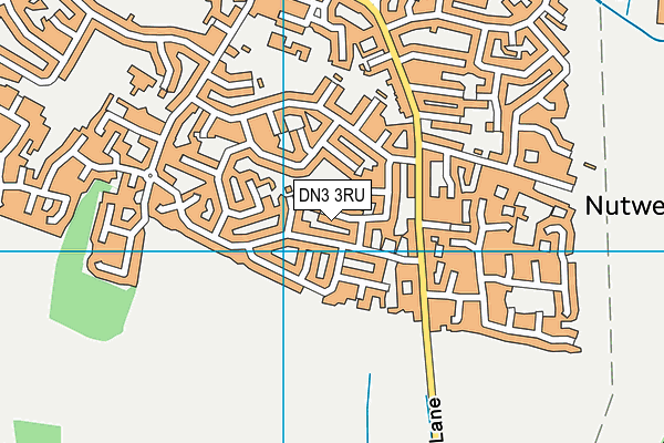 DN3 3RU map - OS VectorMap District (Ordnance Survey)