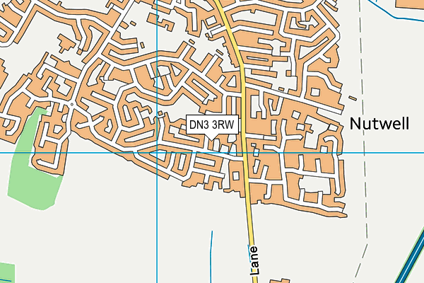 DN3 3RW map - OS VectorMap District (Ordnance Survey)
