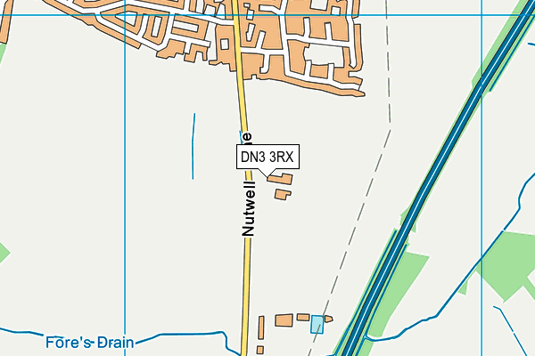 DN3 3RX map - OS VectorMap District (Ordnance Survey)