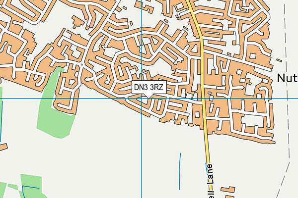 DN3 3RZ map - OS VectorMap District (Ordnance Survey)