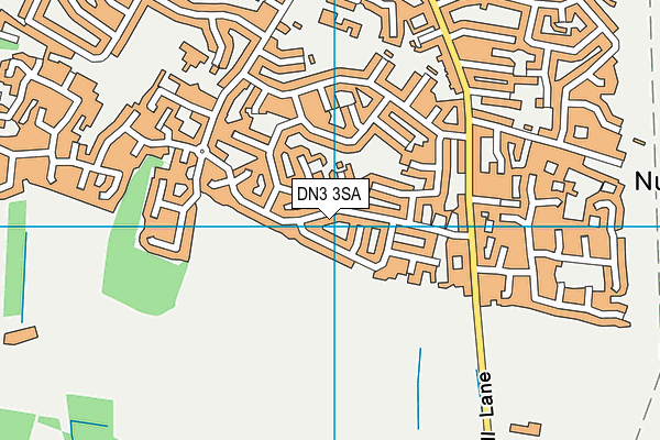 DN3 3SA map - OS VectorMap District (Ordnance Survey)