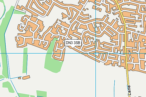 DN3 3SB map - OS VectorMap District (Ordnance Survey)