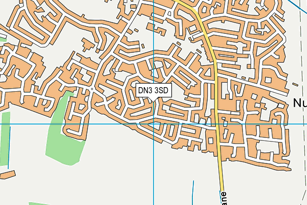 DN3 3SD map - OS VectorMap District (Ordnance Survey)