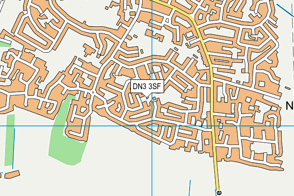 DN3 3SF map - OS VectorMap District (Ordnance Survey)