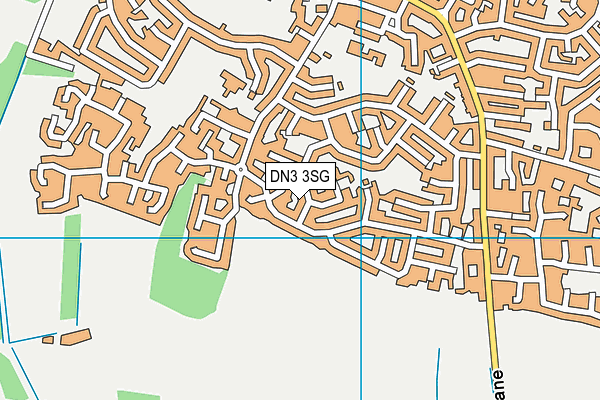 DN3 3SG map - OS VectorMap District (Ordnance Survey)