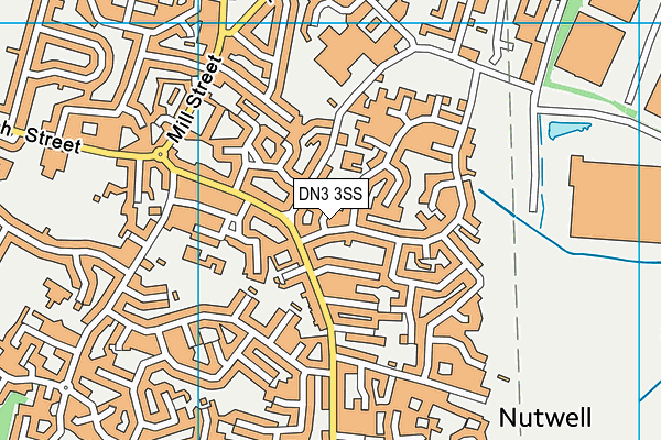 DN3 3SS map - OS VectorMap District (Ordnance Survey)