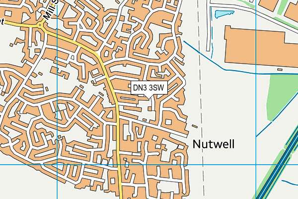 DN3 3SW map - OS VectorMap District (Ordnance Survey)