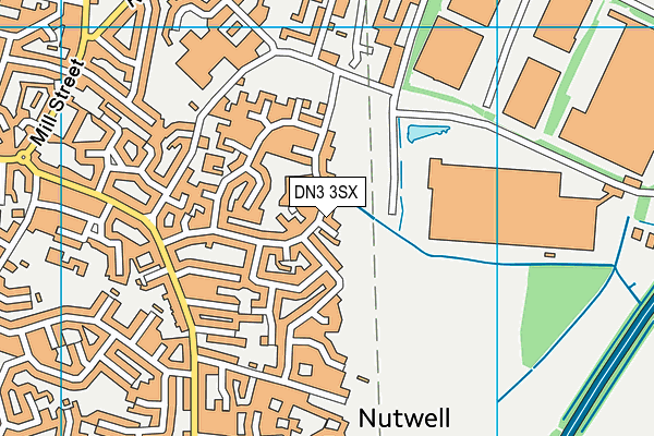 DN3 3SX map - OS VectorMap District (Ordnance Survey)