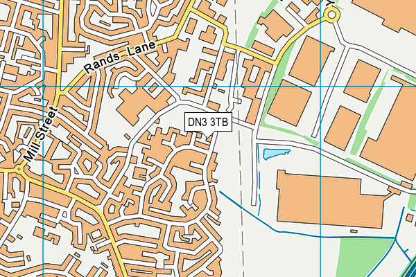 DN3 3TB map - OS VectorMap District (Ordnance Survey)