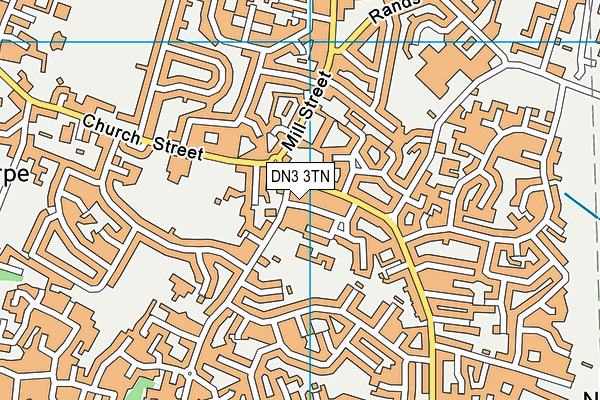 DN3 3TN map - OS VectorMap District (Ordnance Survey)