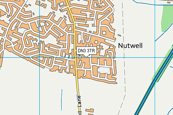 DN3 3TR map - OS VectorMap District (Ordnance Survey)