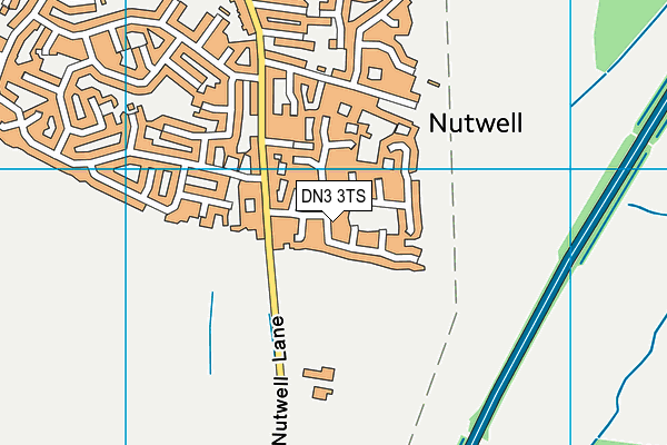 DN3 3TS map - OS VectorMap District (Ordnance Survey)