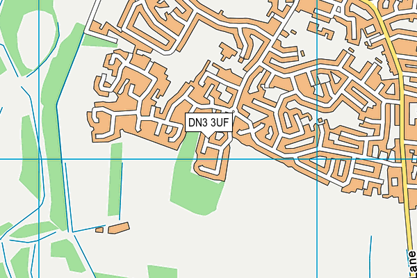 DN3 3UF map - OS VectorMap District (Ordnance Survey)