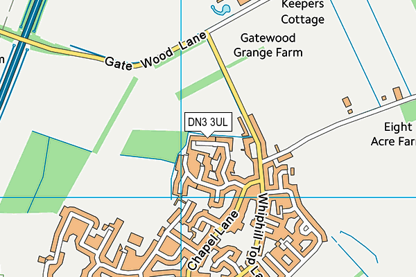 DN3 3UL map - OS VectorMap District (Ordnance Survey)
