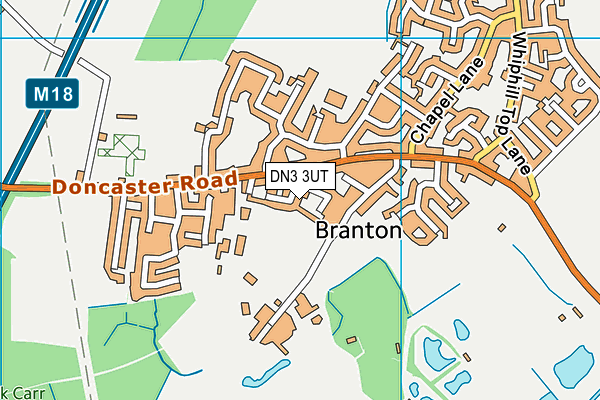 DN3 3UT map - OS VectorMap District (Ordnance Survey)