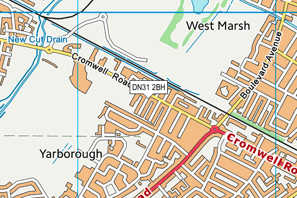 Grimsby Leisure Centre map (DN31 2BH) - OS VectorMap District (Ordnance Survey)