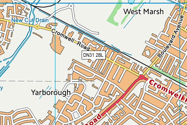 DN31 2BL map - OS VectorMap District (Ordnance Survey)