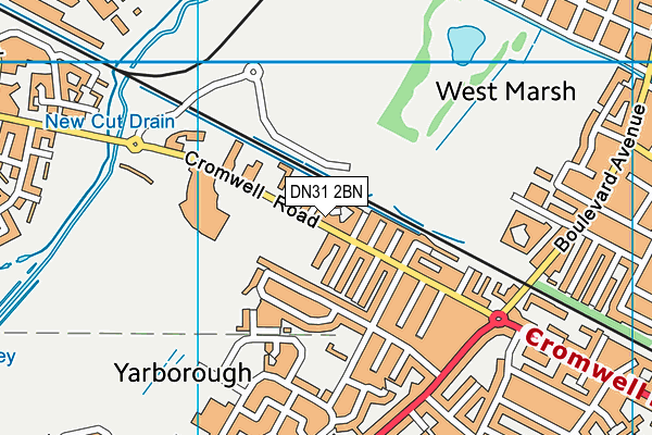 DN31 2BN map - OS VectorMap District (Ordnance Survey)